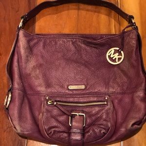 Michael Kors Distressed Leather Shoulder Bag